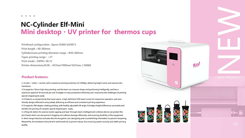 Mini stoni UV štampač za termos šolje