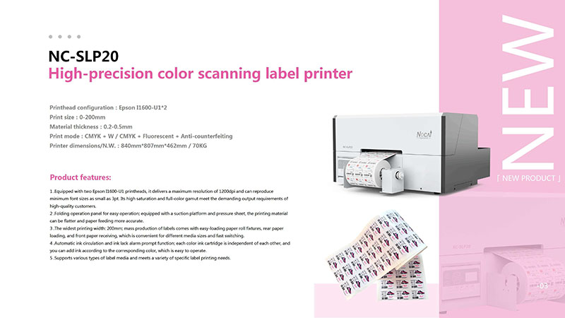 UV štampač etiketa u boji sa skeniranjem 