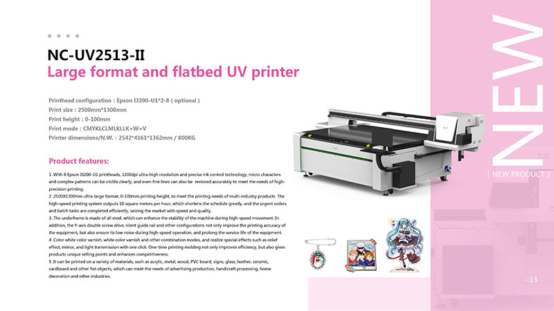 UV štampači velikog formata sa ravnom platformom (flatbed)