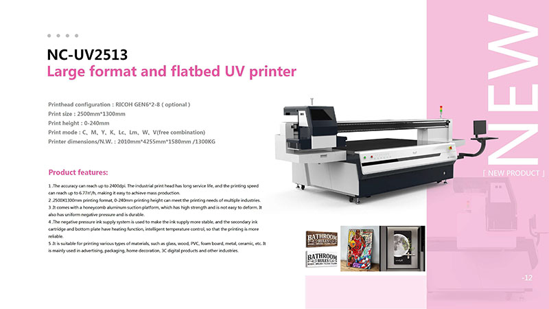 UV štampači velikog formata sa ravnom platformom (flatbed) sa epson glavom